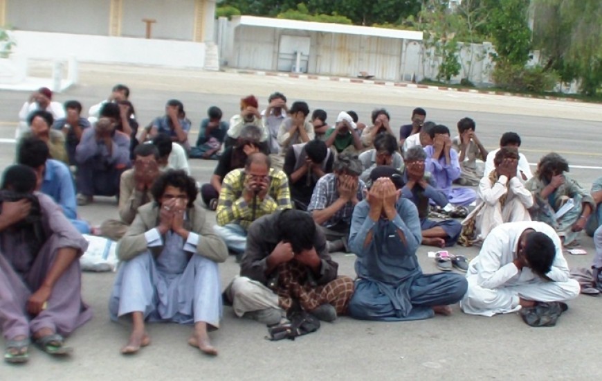 ۵۵ معتاد متجاهر در چابهار جمع آوری شدند