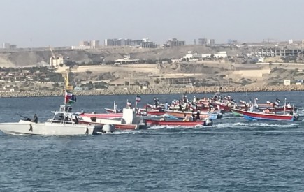 رژه شناورهای مردمی در حمایت از انتفاضه فلسطین