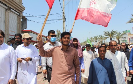 حضورحماسی مردم چابهار در راهپیمایی روز قدس